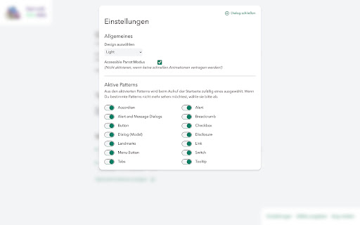 Start with WAI ARIA  from Chrome web store to be run with OffiDocs Chromium online