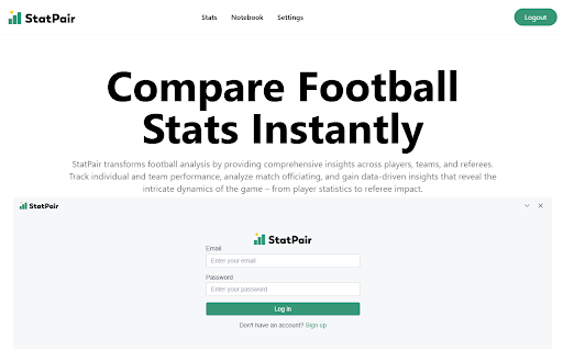 StatPair  from Chrome web store to be run with OffiDocs Chromium online