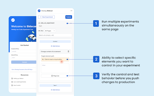 Statsig Sidecar  from Chrome web store to be run with OffiDocs Chromium online