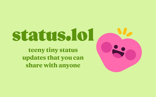 status.lol Bookmarklet  from Chrome web store to be run with OffiDocs Chromium online