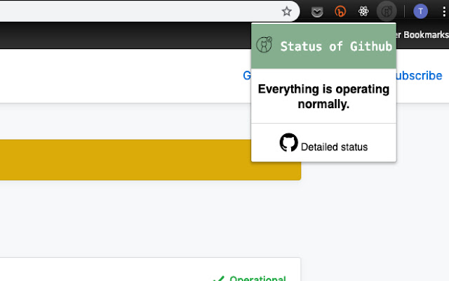 Status of Github  from Chrome web store to be run with OffiDocs Chromium online