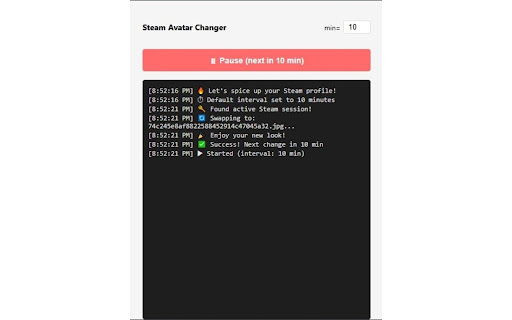 Steam Avatar Changer  from Chrome web store to be run with OffiDocs Chromium online