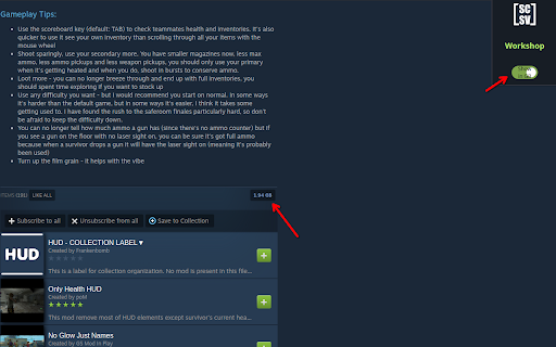 Steam Collection Size Viewer  from Chrome web store to be run with OffiDocs Chromium online