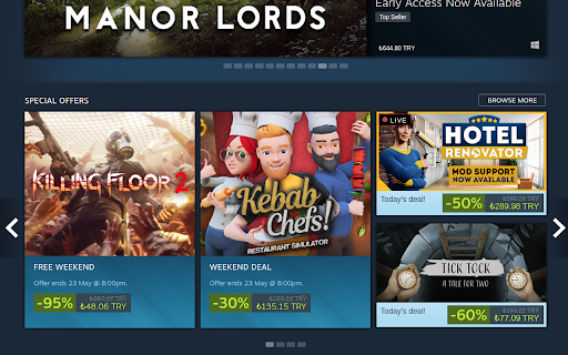 Steam Currency Converter  from Chrome web store to be run with OffiDocs Chromium online
