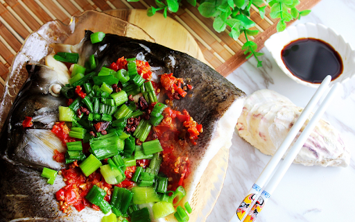 Steamed fish seasoned with chili  from Chrome web store to be run with OffiDocs Chromium online