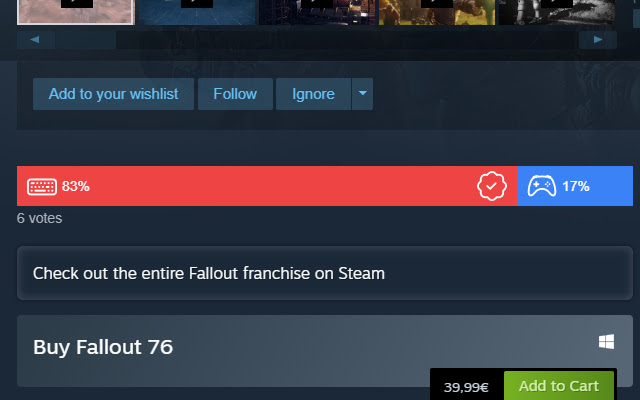Steam: Keyboard or controller  from Chrome web store to be run with OffiDocs Chromium online