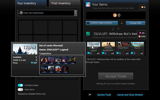 Steamlvlup Card Factory  from Chrome web store to be run with OffiDocs Chromium online