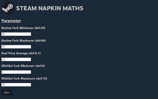 Steam Napkin Maths  from Chrome web store to be run with OffiDocs Chromium online
