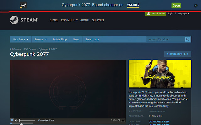 Steam Pricer  from Chrome web store to be run with OffiDocs Chromium online