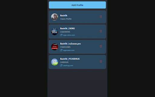 Steam Profile Changer  from Chrome web store to be run with OffiDocs Chromium online