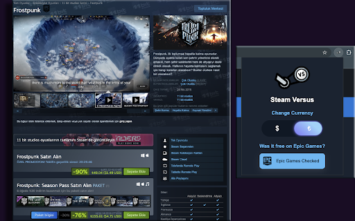 Steam Versus  from Chrome web store to be run with OffiDocs Chromium online