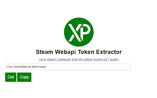 Steam Webapi Token Extractor  from Chrome web store to be run with OffiDocs Chromium online