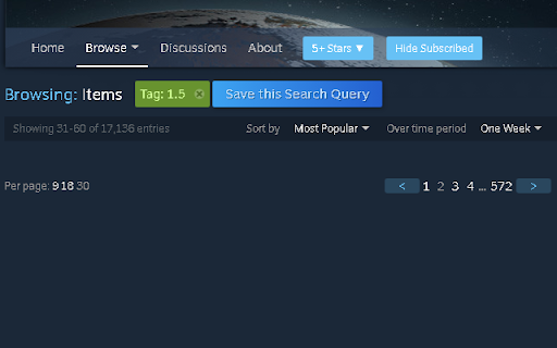 Steam Workshop Filter Plus  from Chrome web store to be run with OffiDocs Chromium online