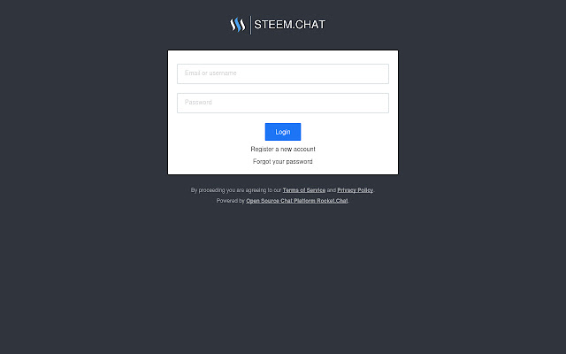 Steem Chat  from Chrome web store to be run with OffiDocs Chromium online
