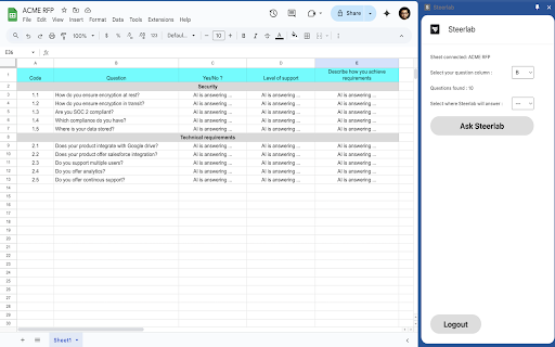 Steerlab  from Chrome web store to be run with OffiDocs Chromium online