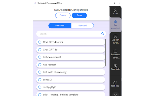 Stefanini Extension Office  from Chrome web store to be run with OffiDocs Chromium online