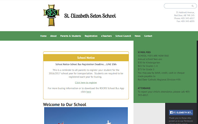 St. Elizabeth Seton School  from Chrome web store to be run with OffiDocs Chromium online