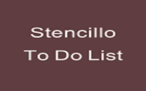 Stencillo To Do List  from Chrome web store to be run with OffiDocs Chromium online