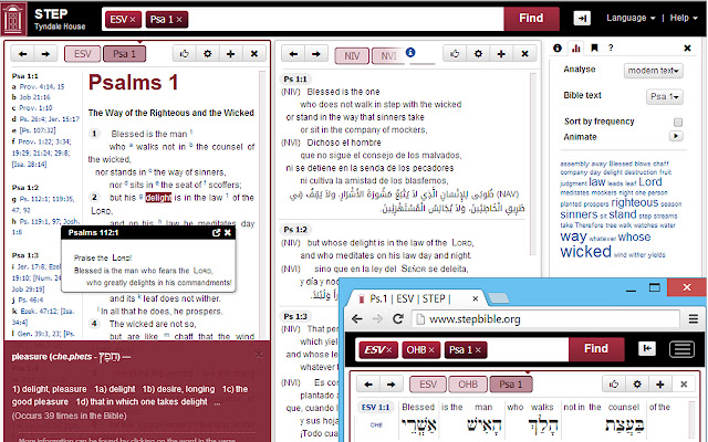 Stap Bijbelteksthulpmiddelen voor elke persoon uit de Chrome-webwinkel om te worden uitgevoerd met OffiDocs Chromium online