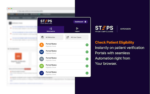 Steps From EMPClaims  from Chrome web store to be run with OffiDocs Chromium online