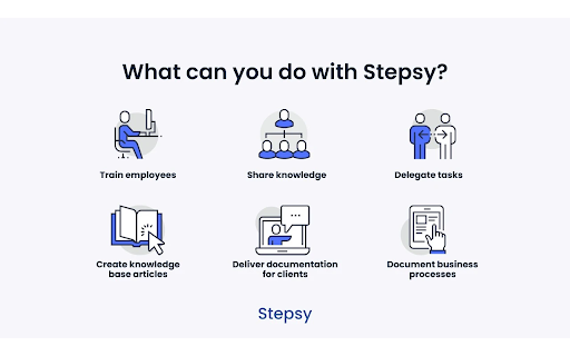 Stepsy: create step by step guide with screenshots  from Chrome web store to be run with OffiDocs Chromium online