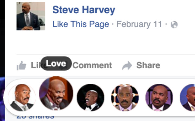 Steve Harvey Reactions  from Chrome web store to be run with OffiDocs Chromium online