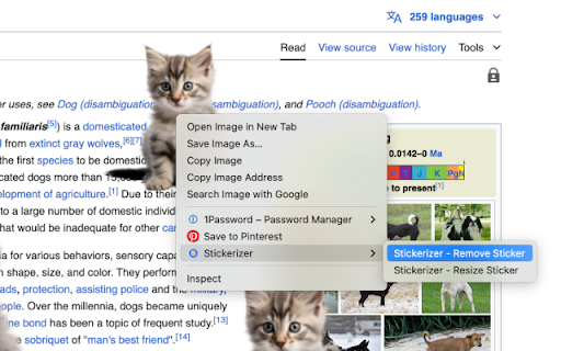 Stickerizer  from Chrome web store to be run with OffiDocs Chromium online