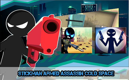 Stickman Armed Assassin Cold Space  from Chrome web store to be run with OffiDocs Chromium online