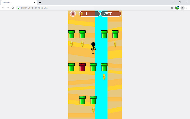 Stickman Bouncing Casual Game  from Chrome web store to be run with OffiDocs Chromium online