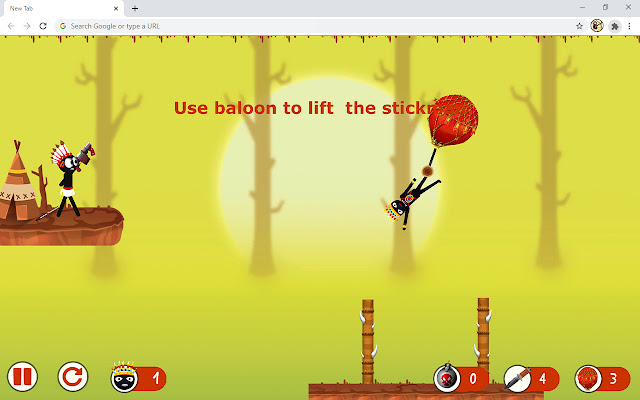 Stickman Hunter Archery Game  from Chrome web store to be run with OffiDocs Chromium online