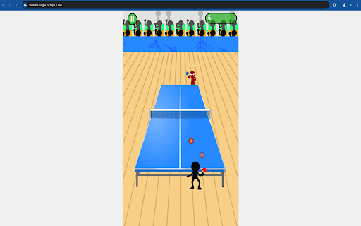 Stickman Ping Pong Game  from Chrome web store to be run with OffiDocs Chromium online