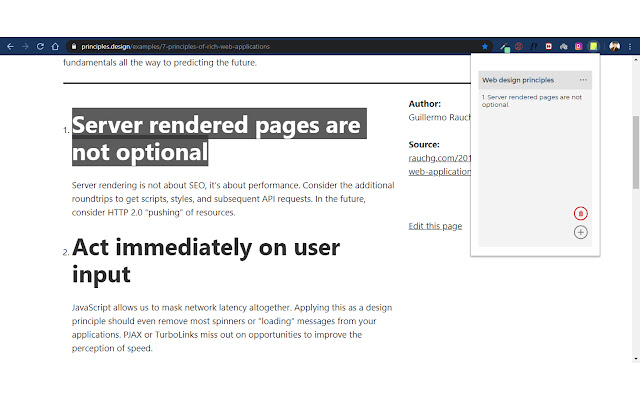 Sticky  from Chrome web store to be run with OffiDocs Chromium online