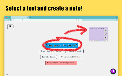 Sticky Notes  from Chrome web store to be run with OffiDocs Chromium online