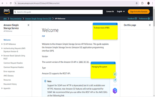 Sticky Web Notes  from Chrome web store to be run with OffiDocs Chromium online