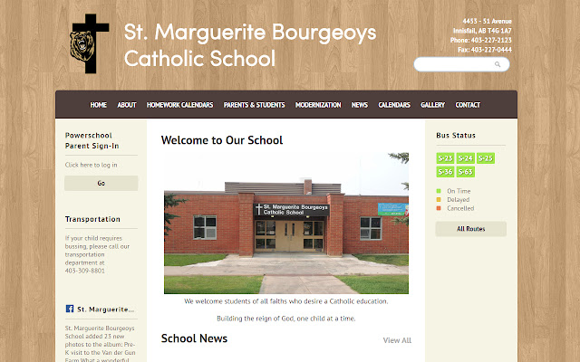 St. Marguerite Bourgeoys School  from Chrome web store to be run with OffiDocs Chromium online