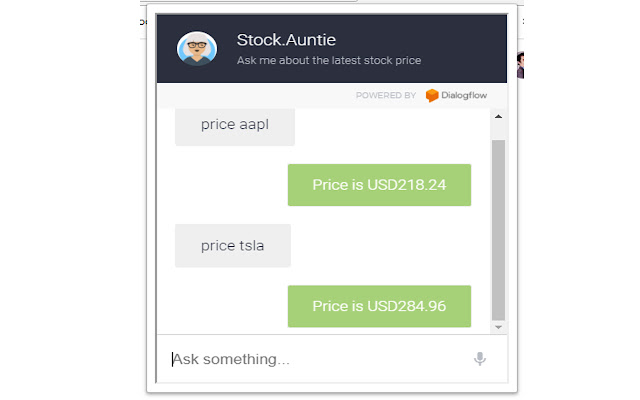 Stock Auntie  from Chrome web store to be run with OffiDocs Chromium online