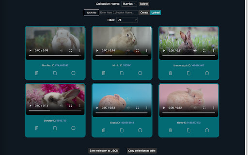 Stock Footage Collector  from Chrome web store to be run with OffiDocs Chromium online
