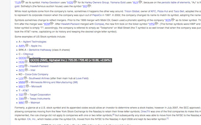 Stock Quotes Loaded  from Chrome web store to be run with OffiDocs Chromium online