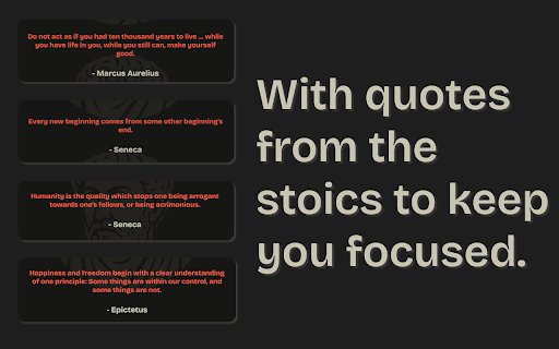 Stoic Pomodoro  from Chrome web store to be run with OffiDocs Chromium online