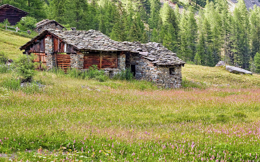 Stone huts on the hills  from Chrome web store to be run with OffiDocs Chromium online