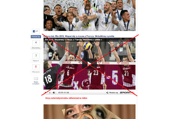 Stop autoodtwarzaniu video  from Chrome web store to be run with OffiDocs Chromium online