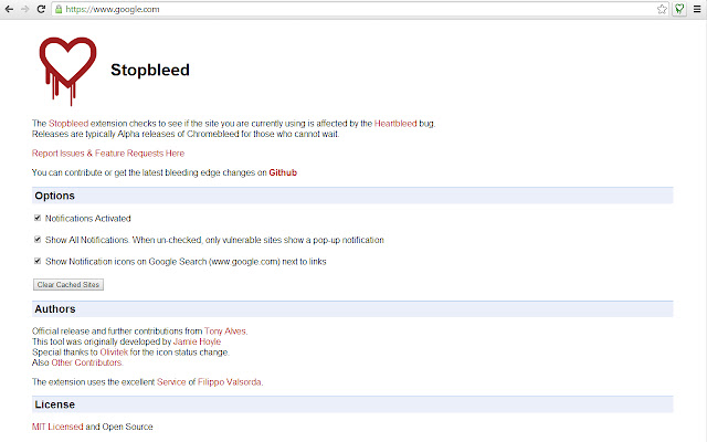 Stopbleed  from Chrome web store to be run with OffiDocs Chromium online