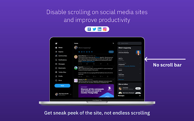 Stop Social Media Scrolling  from Chrome web store to be run with OffiDocs Chromium online