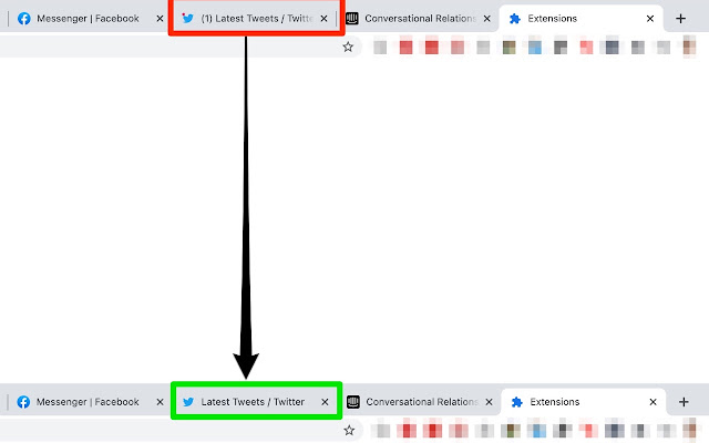 Stop Tab Title Flashing  from Chrome web store to be run with OffiDocs Chromium online