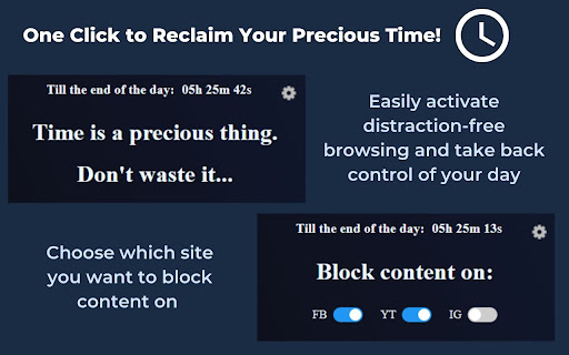 Stop Wasting Your Time  from Chrome web store to be run with OffiDocs Chromium online