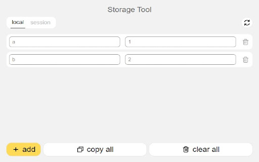 Storage Tool  from Chrome web store to be run with OffiDocs Chromium online