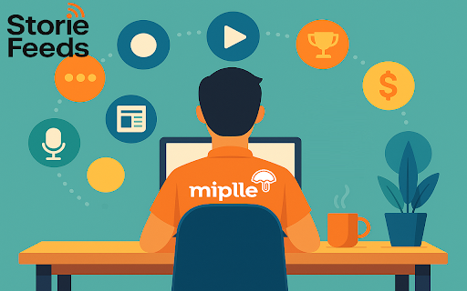 Storie Feeds RSS Notícias Miplle  from Chrome web store to be run with OffiDocs Chromium online