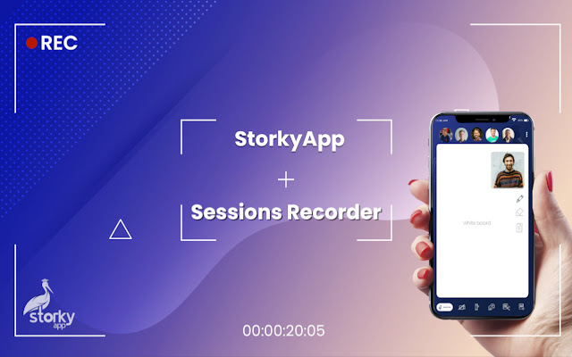 StorkyApp Sessions Recorder  from Chrome web store to be run with OffiDocs Chromium online