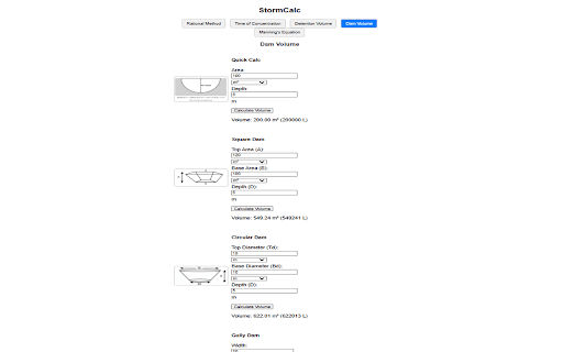 StormCalc – Essential Stormwater Tools  from Chrome web store to be run with OffiDocs Chromium online