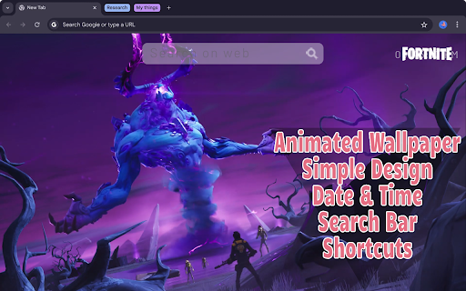 Storm King Fortnite Live Wallpaper  from Chrome web store to be run with OffiDocs Chromium online